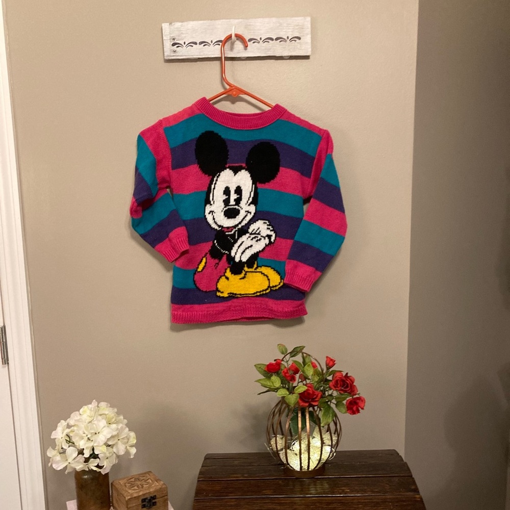 Vintage Disney Mickey Mouse Sweater Kids size 6